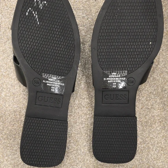 GUESS Black Women's Slide Sandals - Picture 2 of 2